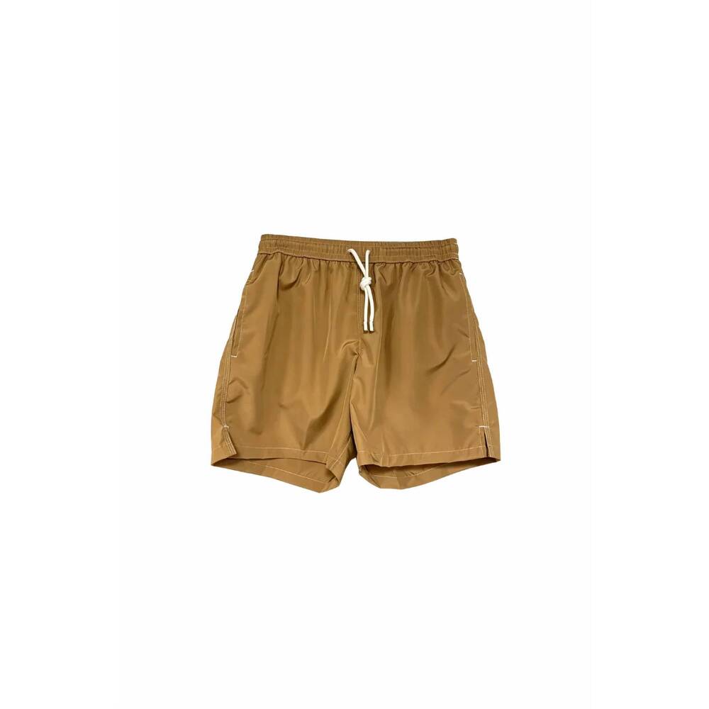 NEW FEDELI men's madeira airstop swim shorts trunks in curry